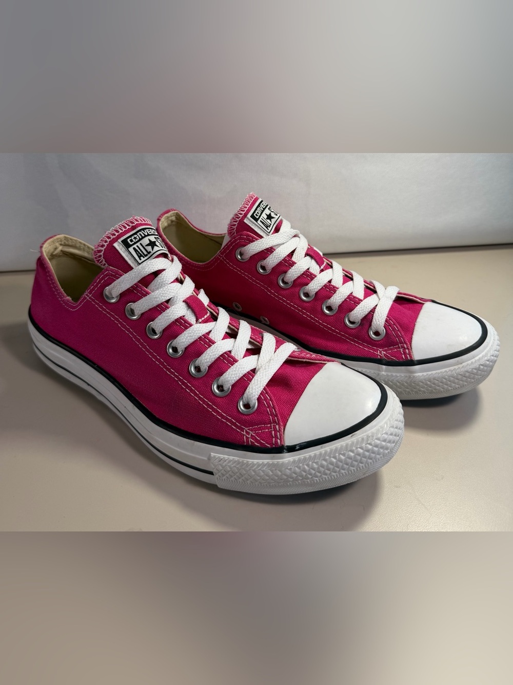 Converse All Star OX Lo Hot Pink Color Sneakers 532298F Womens 11 Fast Shipping